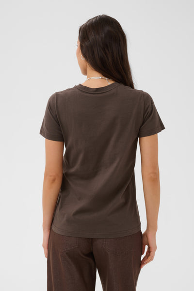 T-SHIRT SAINT-TROPEZ "SUVI" CHOCOLATE BROWN