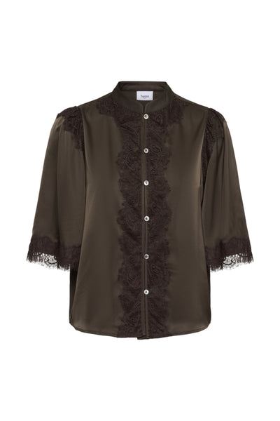 BLOUSE SAINT-TROPEZ "TEAGAN" CHOCOLATE BROWN