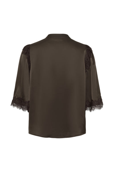 BLOUSE SAINT-TROPEZ "TEAGAN" CHOCOLATE BROWN