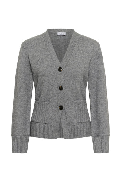 CARDIGAN SAINT-TROPEZ "THERESA" MIST GREY MELANGE