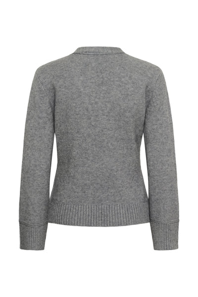 CARDIGAN SAINT-TROPEZ "THERESA" MIST GREY MELANGE