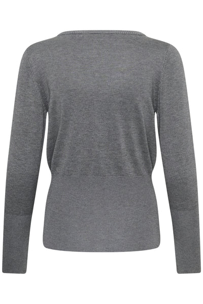 CHANDAIL SAINT-TROPEZ "MILA SLIM CARDIGAN" MIST GREY MELANGE