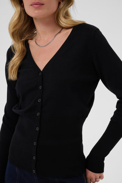CHANDAIL SAINT-TROPEZ "MILA SLIM CARDIGAN" BLACK