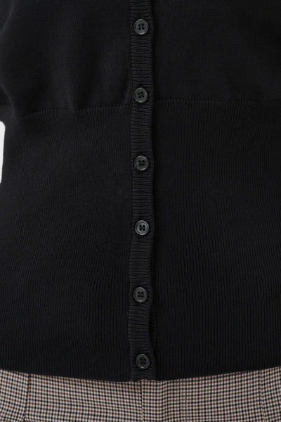 CHANDAIL SAINT-TROPEZ "MILA SLIM CARDIGAN" BLACK