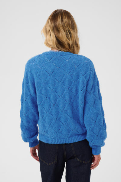 CARDIGAN SAINT-TROPEZ "TABBATHA" LICHEN BLUE MELANGE
