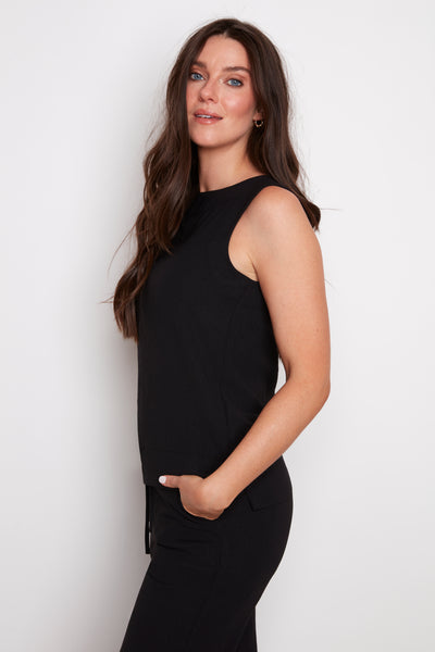 CAMISOLE UP! "SLEEVELESS TOP " BLACK (30587)