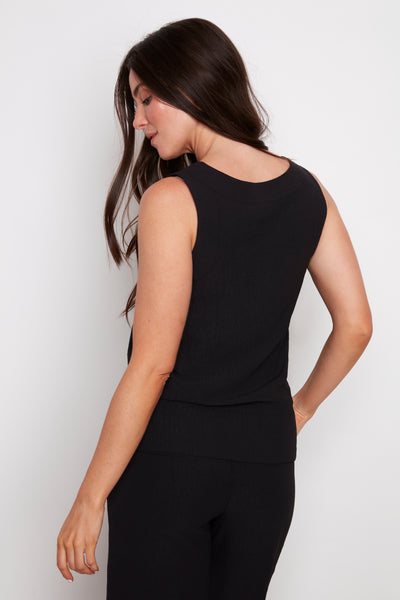 CAMISOLE UP! "SLEEVELESS TOP " BLACK (30587)