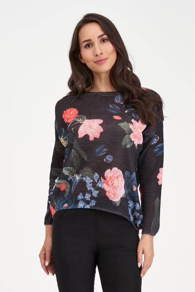 CHANDAIL M. ITALY "FLEUR" BLACK BLOSSOM (33-9006Y)