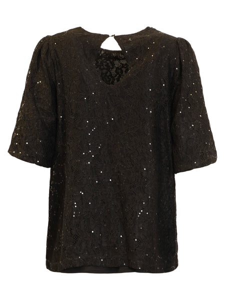 BLOUSE JENSEN "SHINE" NOIR (40042)