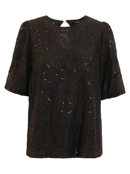 BLOUSE JENSEN "SHINE" NOIR (40042)