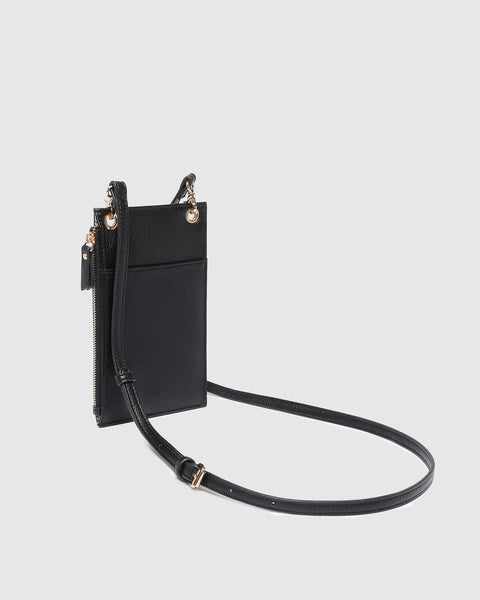 SAC LOUENHIDE "SUKI RFID PHONE" BLACK