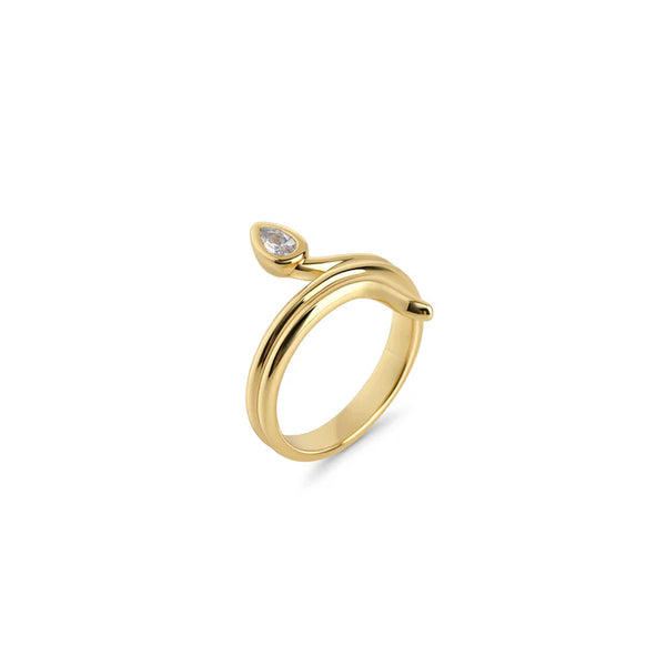 BAGUE MIA "MINERIS" DORÉ
