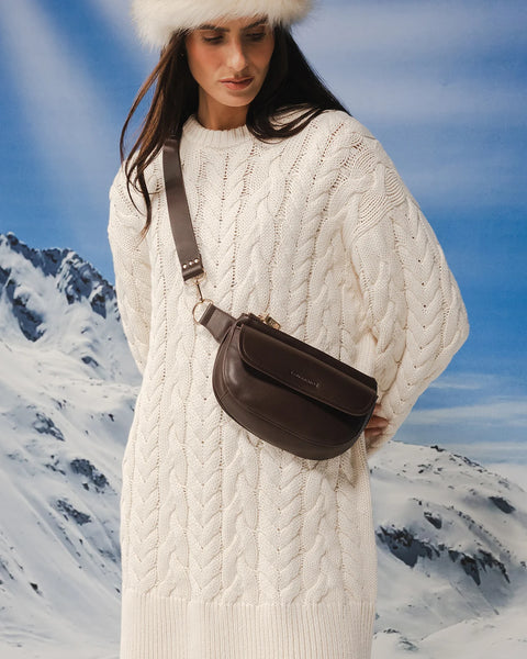 SAC - CEINTURE LOUENHIDE "LOLA CHOCOLATE