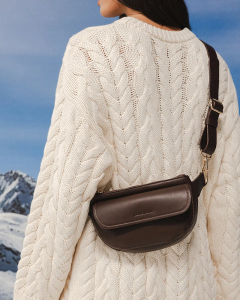 SAC - CEINTURE LOUENHIDE "LOLA CHOCOLATE