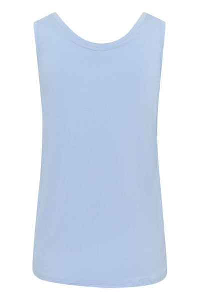 CAMISOLE CULTURE "POPPY V-NECK" CASHMERE BLUE