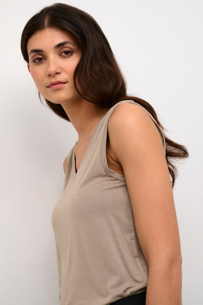 CAMISOLE CULTURE "POPPY" TIMBER WOLF