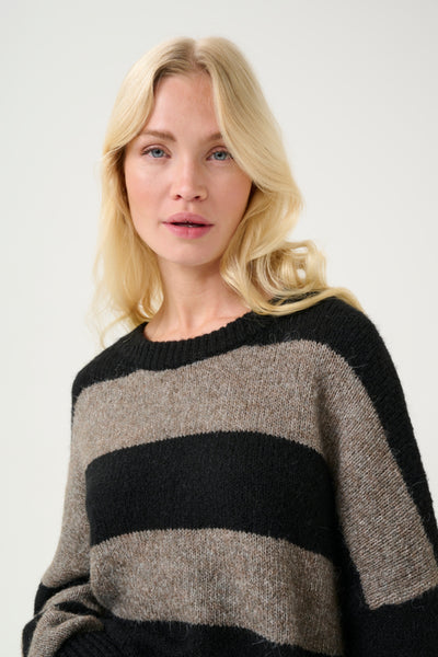 CHANDAIL TRICOT CULTURE "KIMMY" BLACK / FALCON