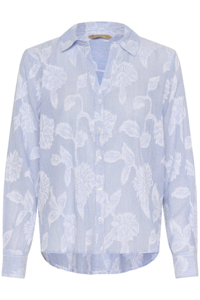 CHEMISE CULTURE "ZANDAY" BLUE & WHITE STRIPE