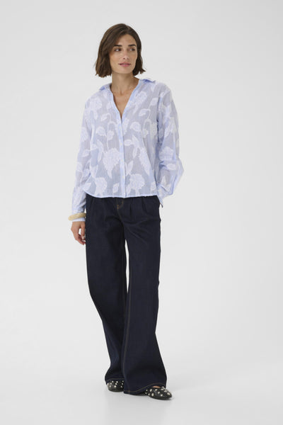 CHEMISE CULTURE "ZANDAY" BLUE & WHITE STRIPE