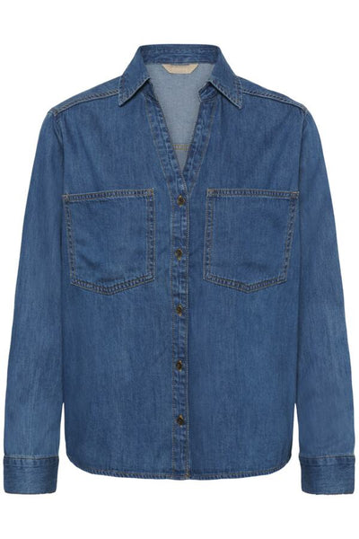 CHEMISE JEANS CULTURE "MOLA" DARK BLUE WASH