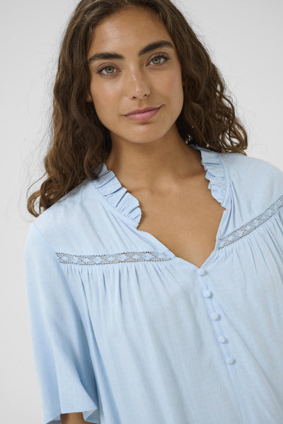 BLOUSE CULTURE "CODA" CASHMERE BLUE