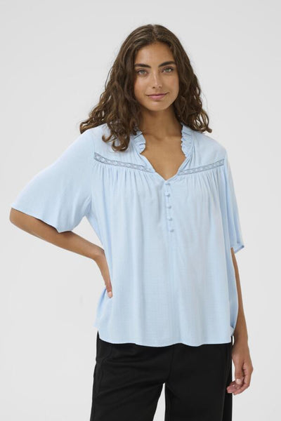 BLOUSE CULTURE "CODA" CASHMERE BLUE