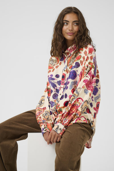 CHEMISE CULTURE "MANDY" BLUE/PINK