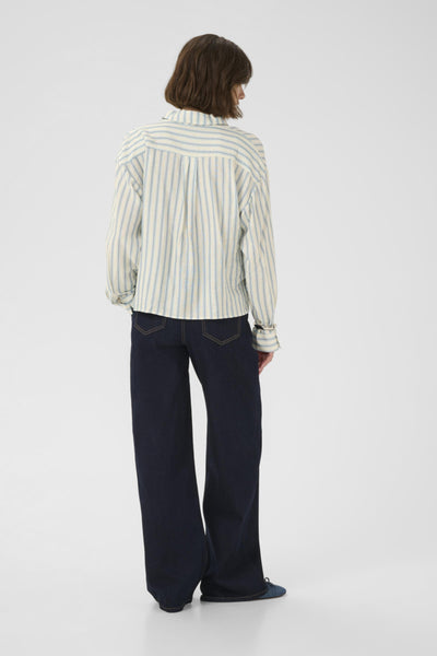 CHEMISE CULTURE "ANTOMINE" BLUE & WHITE STRIPE