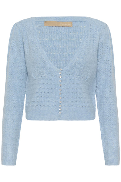 CARDIGAN CULTURE "JULIETTA" CASHMERE BLUE