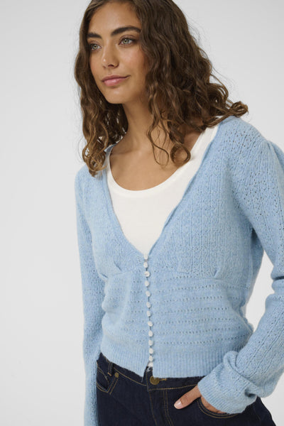 CARDIGAN CULTURE "JULIETTA" CASHMERE BLUE