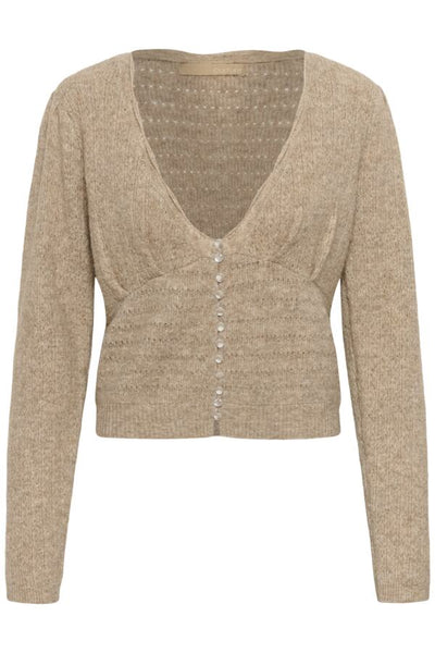CARDIGAN CULTURE "JULIETTA" DUNE MELANGE