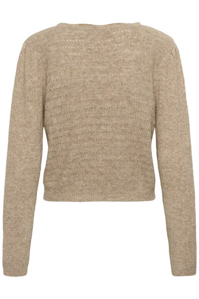 CARDIGAN CULTURE "JULIETTA" DUNE MELANGE