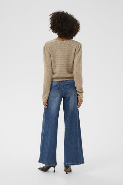 CARDIGAN CULTURE "JULIETTA" DUNE MELANGE