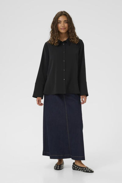 CHEMISE CULTURE "SLINKY" BLACK