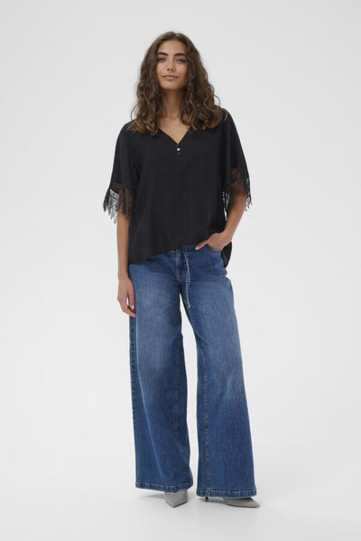 BLOUSE CULTURE "BRENNA" BLACK