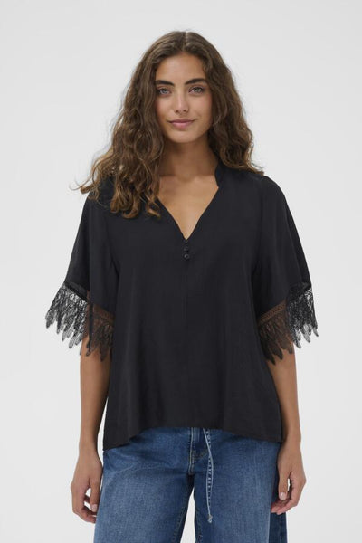 BLOUSE CULTURE "BRENNA" BLACK