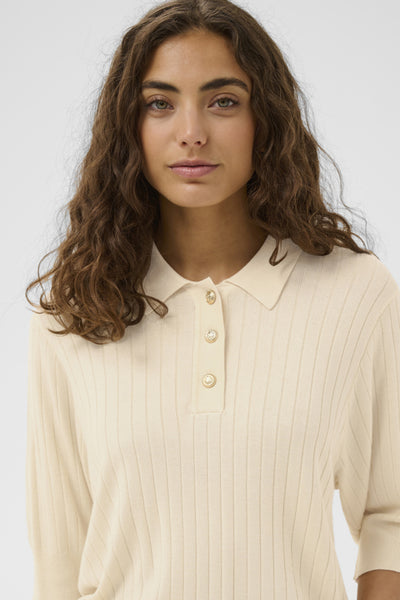 CHANDAIL CULTURE "SOPHI ANNEMETTE POLO" WHITECAP