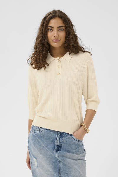 CHANDAIL CULTURE "SOPHI ANNEMETTE POLO" WHITECAP