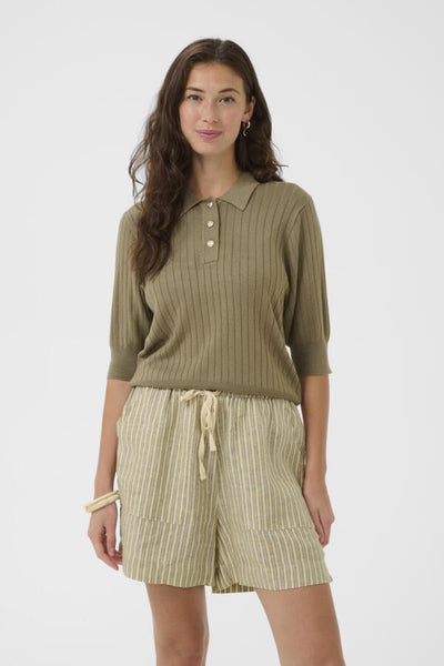 CHANDAIL CULTURE "SOPHI ANNEMETTE POLO" DUSKY GREEN