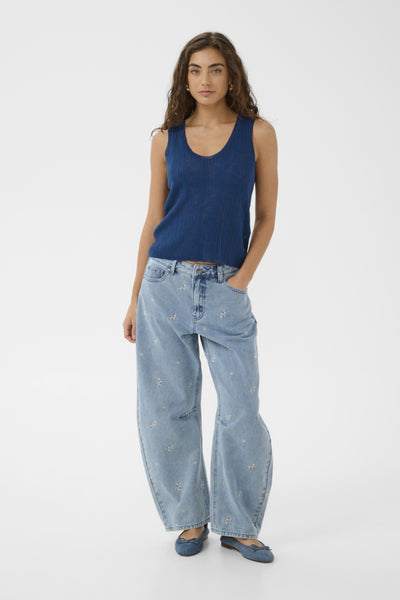 CAMISOLE CULTURE "AUGUSTINE" TRUE NAVY