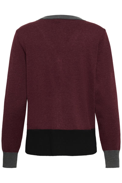 CARDIGAN CULTURE "CLARE ANNEMARIE" CHOCOLATE & TRUFFLE MELANGE