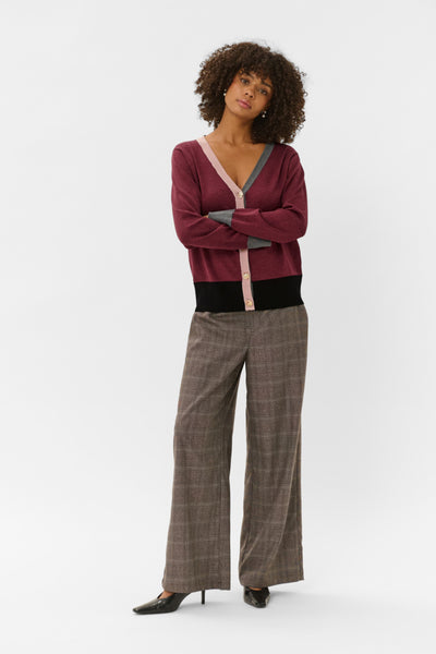 CARDIGAN CULTURE "CLARE ANNEMARIE" CHOCOLATE & TRUFFLE MELANGE