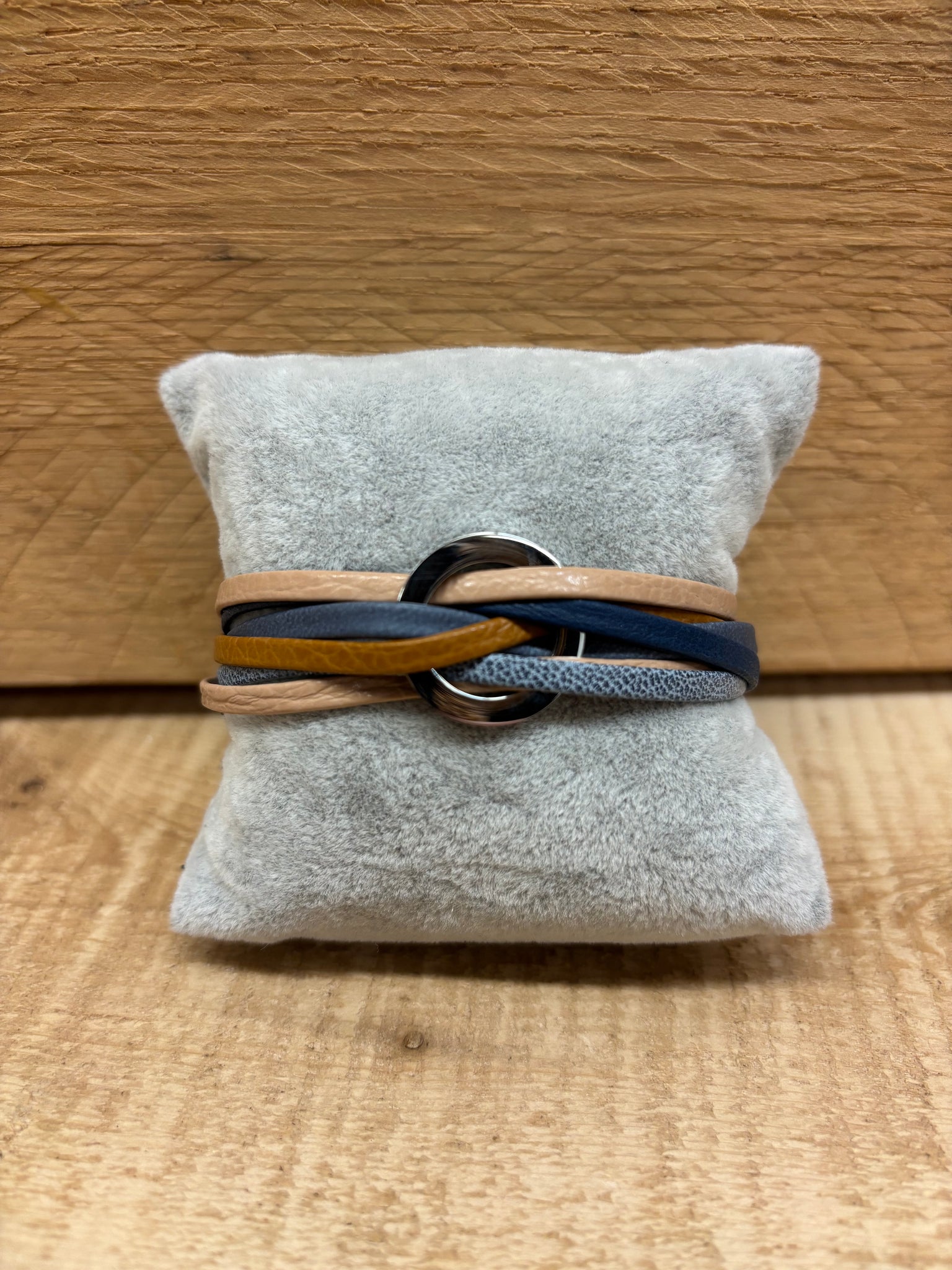 BRACELET CUIR CRÉART "LARA" GREVE