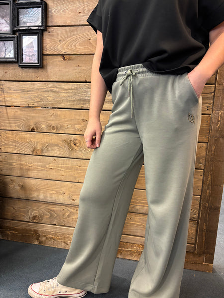 PANTALON B.YOUNG "PUSTI WIDE" VETIVER