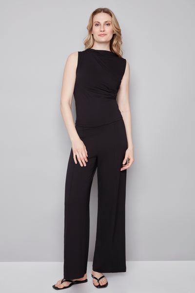 CAMISOLE ILTM "DRAPÉE" BLACK (528003)