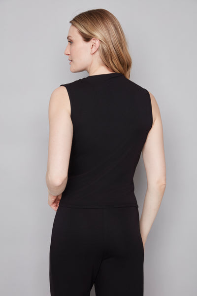 CAMISOLE ILTM "DRAPÉE" BLACK (528003)