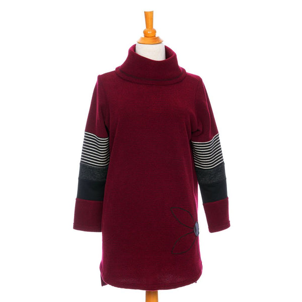 TUNIQUE RIEN NE SE PERD "ÉGLANTIER" BORDEAUX