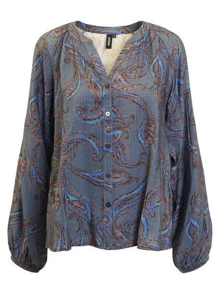 BLOUSE JENSEN "ABSTRAIT" BLEU (60029)