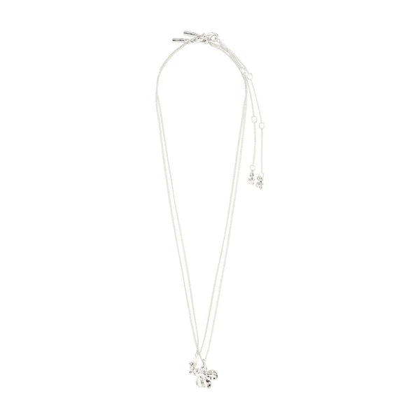 COLLIER PILGRIM 2 EN 1 "ZHURI" SILVER (652436001)