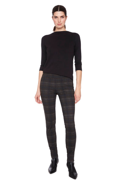 PANTALON UP! "PULL-ON" DARK PLAID (68659)